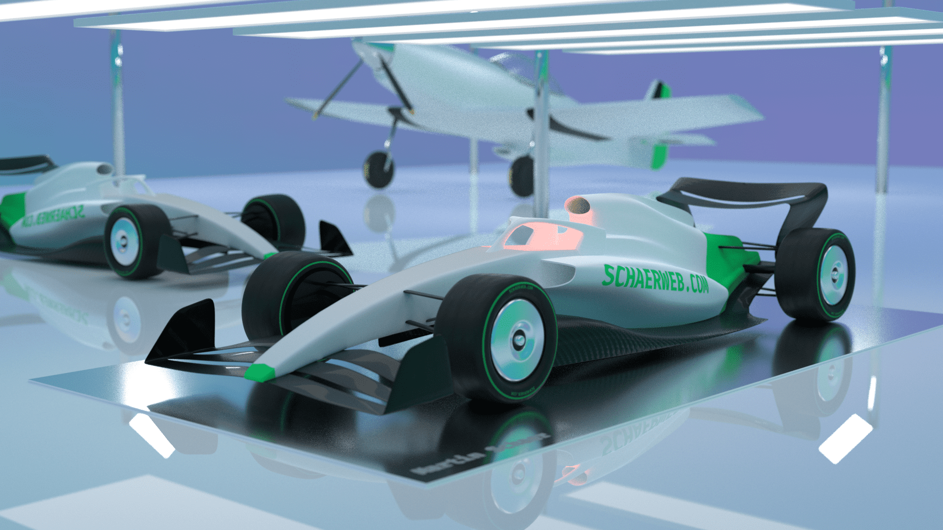 F1 3D model for WebXR